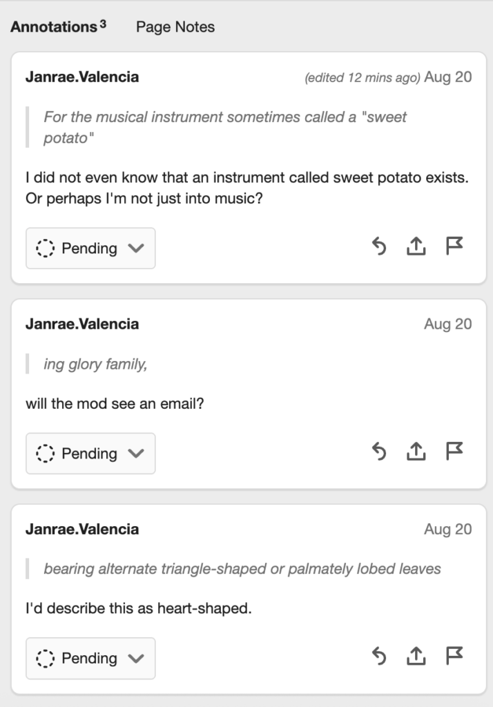 moderating from the Hypothesis sidebar